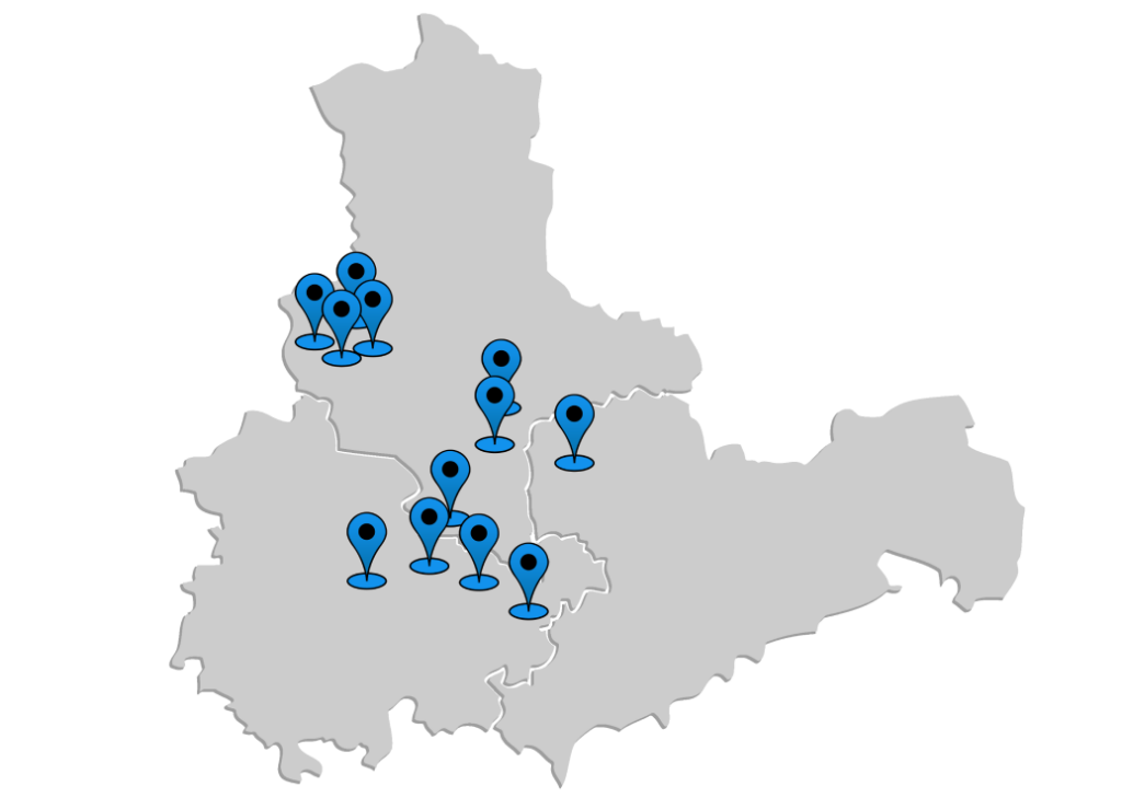 Standorte des Mitteldeutschen Lerninstitut