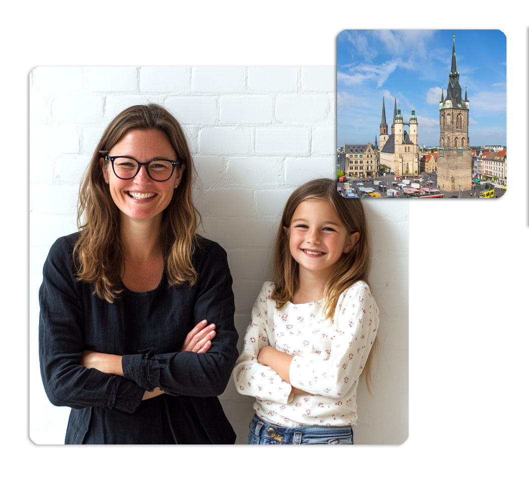 Lehrerin mit Schülerin MDLI Halle (Saale)